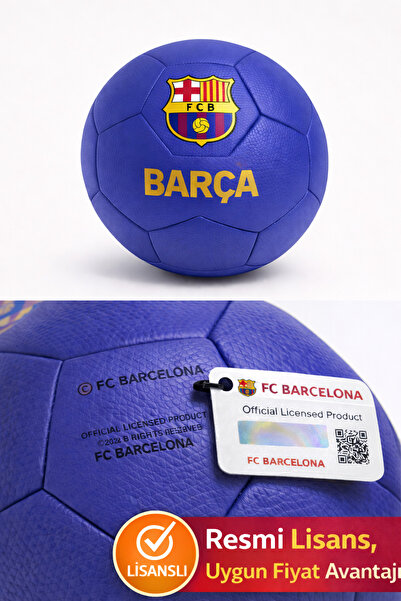 FC BARCELONA Lisanslı 5 Numara Futbol Topu – Resmi Ürün | Antrenman ve Maç Topu