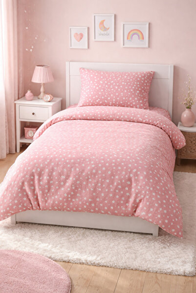 İsmail Gürel Tek Kişilik Lastikli Çarşaflı Nevresim Takımı | Pamuklu