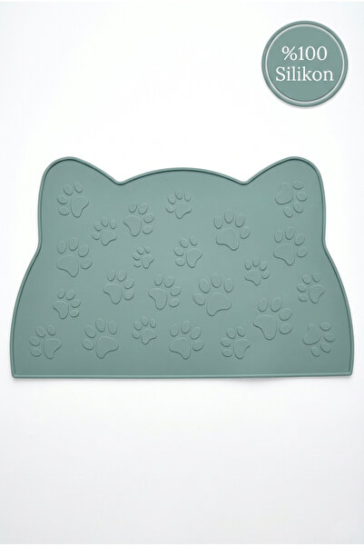 Siliconly %100 Silikon Kokusuz Plastik ve Pvc İçermez Kedi Beslenme Paspası K...