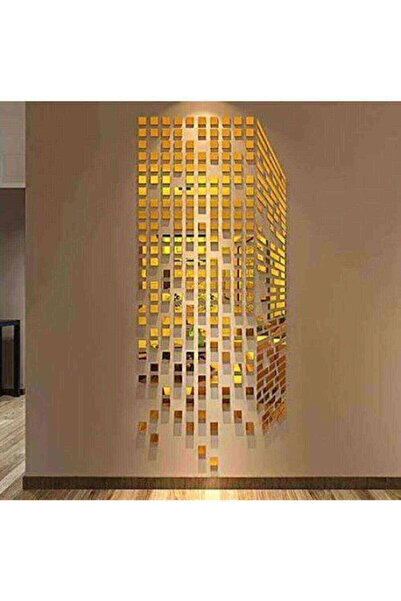 RetroLazer GOLD Pleksi Dekoratif Antre Banyo Süs Mozaik Ayna 200 Adet 3 cm * ...