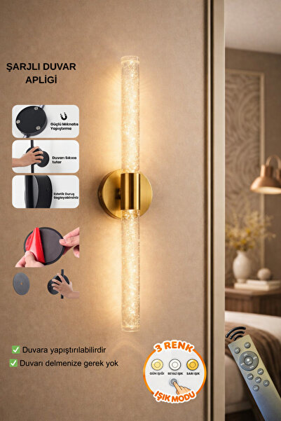 AEM AYDINLATMA Bubble Şarjlı Aplik