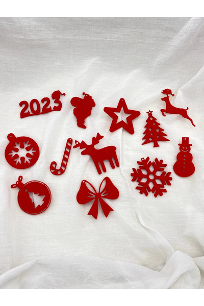 RetroLazer مجموعة هدايا شجرة عيد الميلاد لعام 2024 مكونة من 12 قطعة