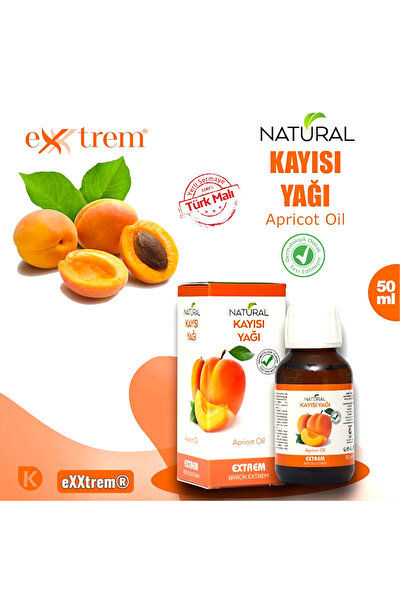 Extrem Natural Soğuk Sıkım Kayısı Çekirdeği Yağı 50 ml - A, E, K Vitamini - Y...