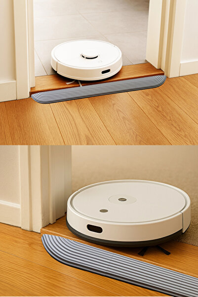 Roboqoq 1.6cm x 85cm Gri Robot Süpürge Rampası Kapı Eşik Rampası