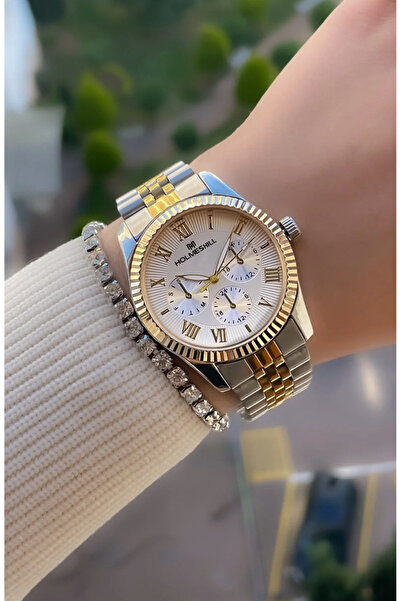 holmes hill Sarı Gümüş Yeşil Kadran Saati