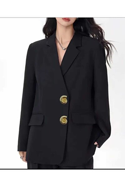 İMREN AKSESUAR Z.A.R.A Moda İMREN4 Büyük Boy  Gold Renk Düğme,(Kaban,ceket,ye...