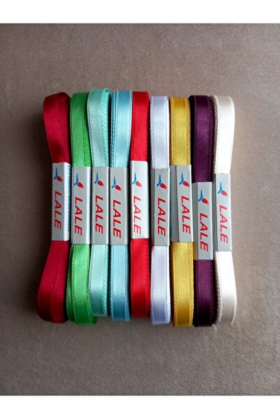 yörük tuhafiye 10 أشرطة ستان ملونة - 1 سم (موديل 2)