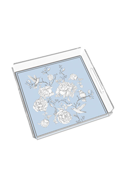 Sivella Rose Glow Blue 35X35 Plexiglass Tray