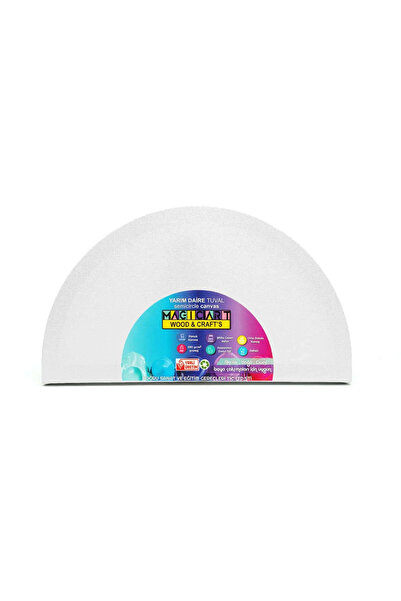 Magic Art Yarım Daire Tuval 25 cm DYT25