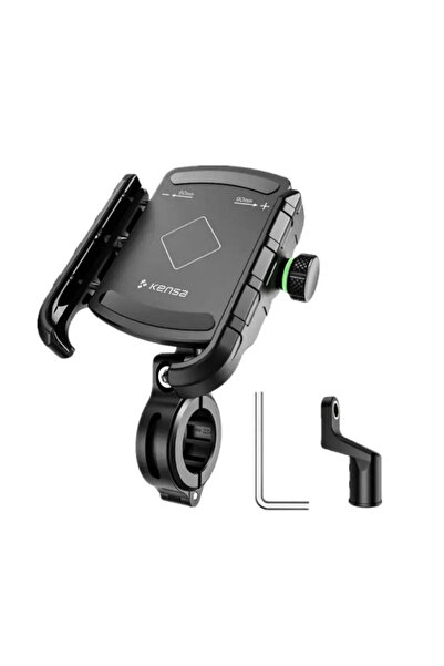 Kensa Motorsiklet Telefon Tutucu (Gidon ve Ayna Bağlantı Aparatı Hediyeli)
