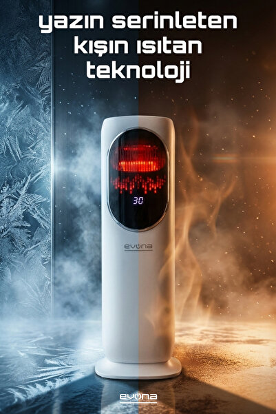 evona Dört Mevsim Kule Tipi Premium Elektronik Isıtıcı & Soğutucu Klima – Mod...