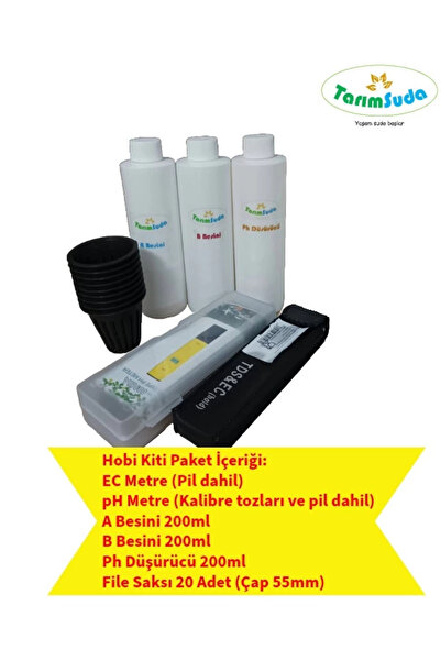 Genel Markalar Topraksız Tarım Hidroponik Set Hobi Kiti Ec Metre Ph Metre A B...