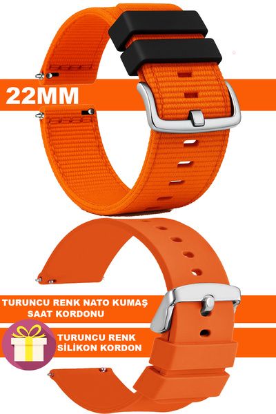 Trendburada سوار ساعة من القماش الناتو مقاس 22 ملم لساعة هواوي واتش جي تي وجي...