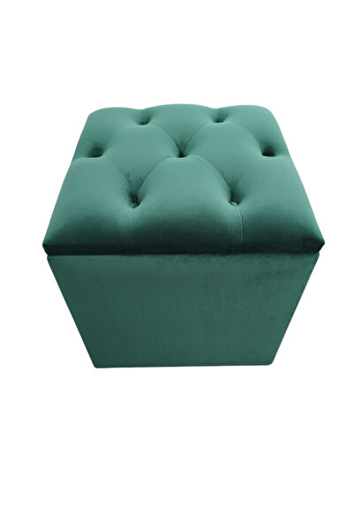 OEM Chesterfield square stool with storage space