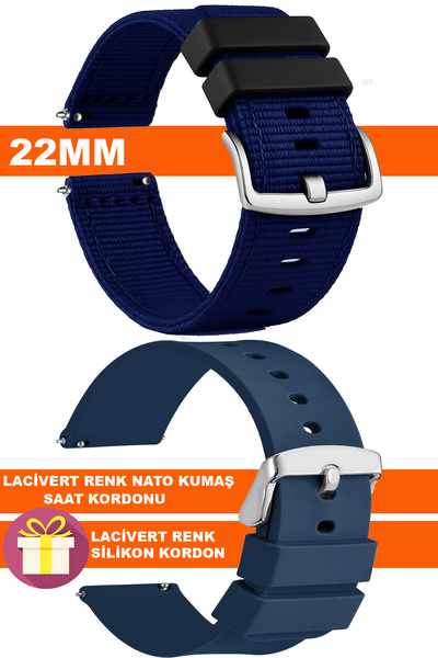 Trendburada سوار ساعة من القماش الناتو 22 ملم لساعة هواوي جي تي جي تي2 جي تي3...