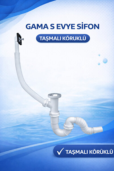 GGama S Evye Sifon Taşmalı Körüklü