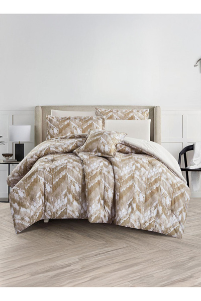 Melen 7-piece double summer bed sheet set – fits a 200x200 bed – Orca – Dark ...