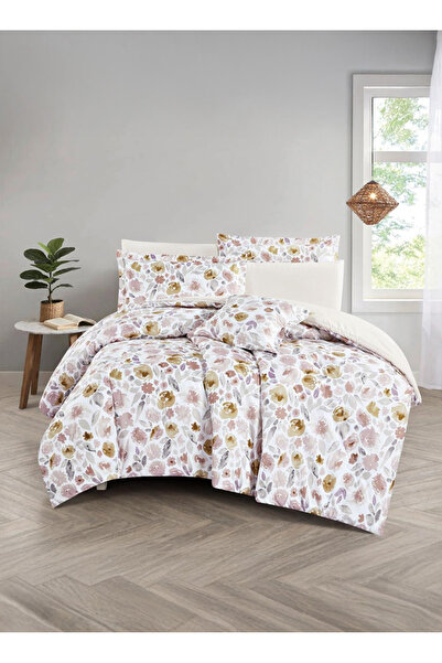 Melen 7-piece double summer bed sheet set – fits a 200x200 bed – Orca – White...