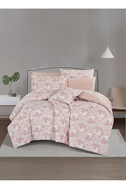 Melen 7-piece double summer bed sheet set – fits a 200x200 bed – Orca – Cream...