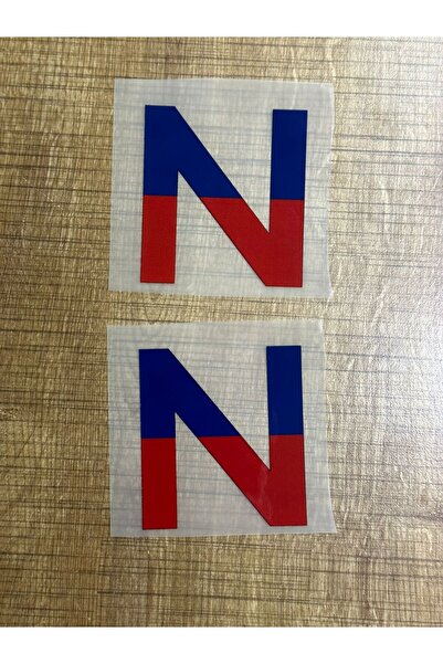 Gönülden Tasarım 8x7 cm 2 komada peglanog slova N za transfer štampanje grba