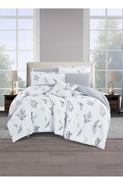 Melen طقم مفرش سرير صيفي مزدوج وجهين 7 قطع – يناسب سرير بمقاس 200x200 – أوركا...