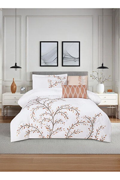 Melen طقم مفرش سرير صيفي مفرد ونص - 8 قطع - يناسب سرير بمقاس 200x120 - مارجو ...