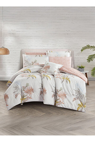 Melen طقم مفرش سرير صيفي مفرد ونص - 4 قطع - يناسب سرير بمقاس 200x120 - ليتون ...