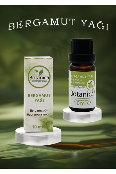 botanica Natural Bergamot Essential Oil 10 ml - Balancing and Refreshing Aromatherapy Censer for Oily Skin