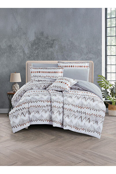 Melen 7-piece double summer bed sheet set – fits a 200x200 bed – Orca – White...