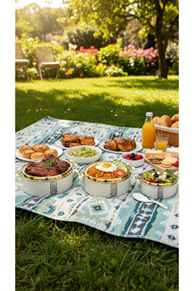 Generic Round food container set with airtight lid, 2500/2000/1500 ml