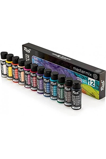Rich Mastermix Akrilik Boya Seti 12 Renk 60 Cc