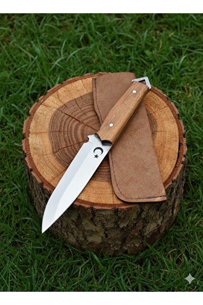 MERTCAN KNİFE 28 cm ay yıldızlı outdoor av ve kamp bıçağı mutfak bıçağı çakı ...