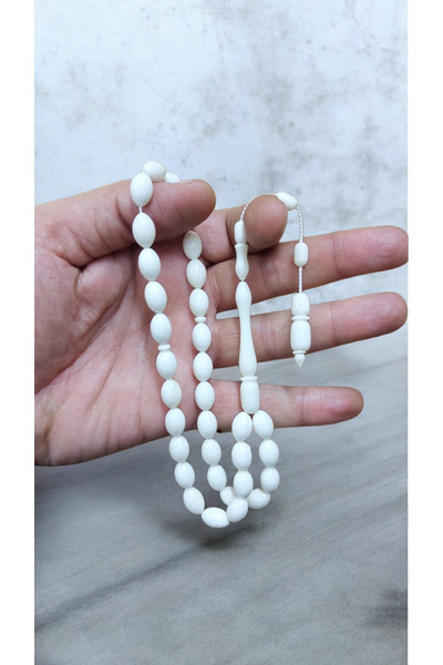 İnan Tesbih Special Craftsmanship Camel Bone Barley Cut System Model Prayer B...