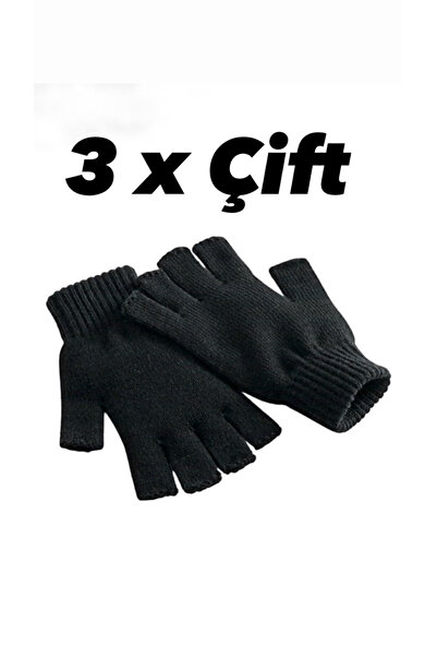 QUATEX مجموعة من 5 قفازات للأصابع للرجال والنساء بدون أصابع