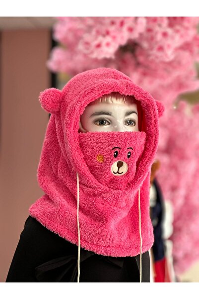 Genel Markalar Pembe Teddy Şapka&Atkı