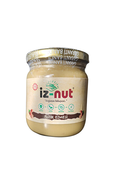 İZ-NUT 200gr Fıstık Ezmesi %100 Katgısız, Gulutensiz Şekersiz, Vegan