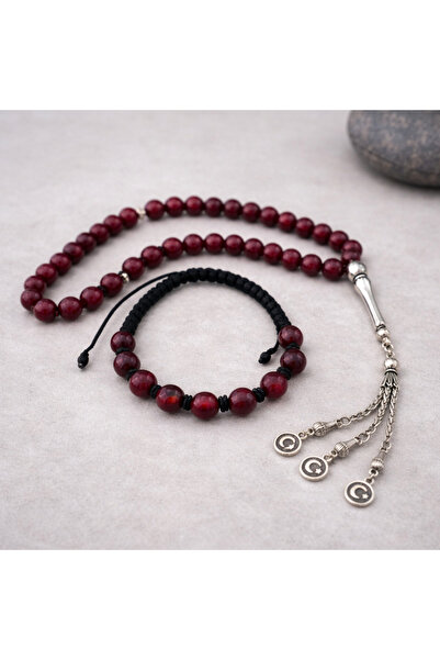 ENFERA DOĞAL TAŞ Doğal Taş Yakut Taşı Tesbih 33'lü