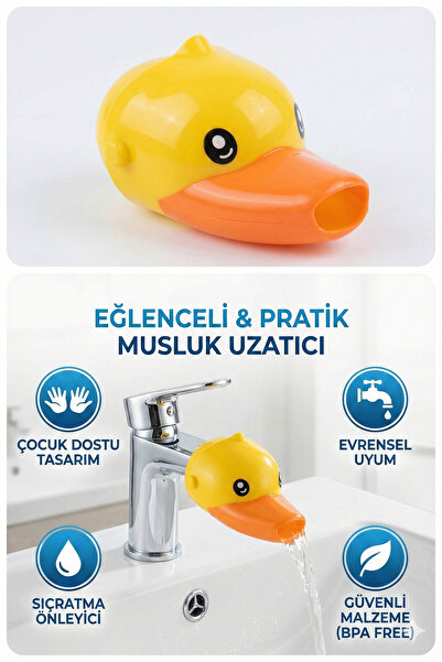LOVYCO ® Çocuklar Için Eğitici Ve Güvenli Musluk Uzatıcı Genişletici Başlık A...