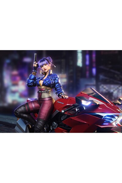 OEM Poster Motociclistă înarmată, 61x90cm, poster567, Zumzeria