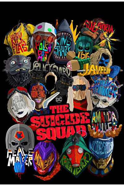 OEM Poster Personaje Suicide Squad, 61x90cm, Zumzeria