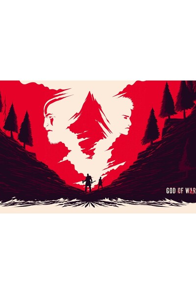 OEM Poster God Of War Minimalism Art, 61x90cm, Zumzeria