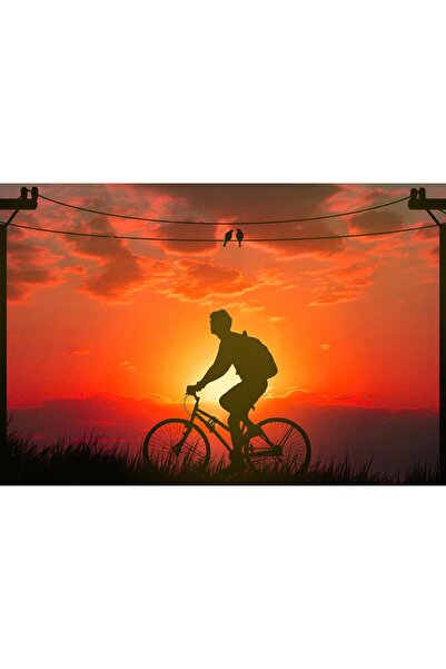 OEM Poster Plimbare de dimineață cu bicicleta, 61x90cm, poster1205, Zumzeria