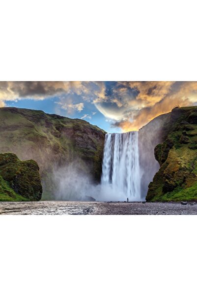 Zumzeria Pictură pe pânză Cascadă impresionantă, 80x50cm, canvaspainting368,