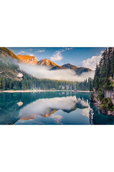 Zumzeria Tablou Canvas Splendid Summer Scene of Mountains, 80x50cm, tabloucan...