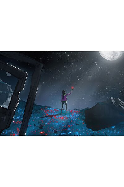 Zumzeria Tablou pânză Ziua noastră pe Lună, 80x50cm, tablou1500,