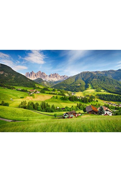 Zumzeria Pictură pe pânză Valea Munților Verzi, 80x50cm, tableaucanvas68,