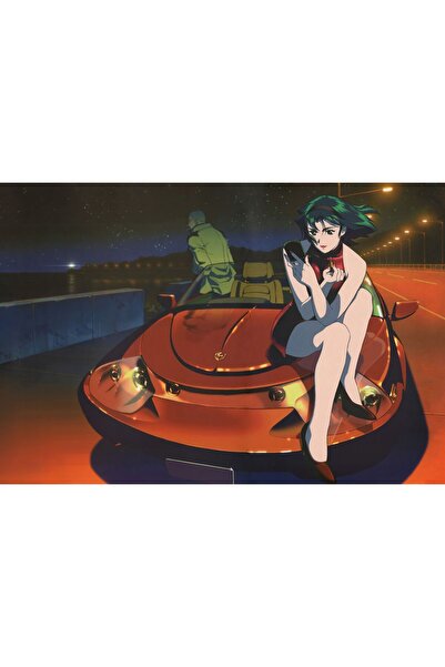 OEM Poster Fată Anime Stând pe Capota Mașinii, 61x90cm, poster2350, Zumzeria