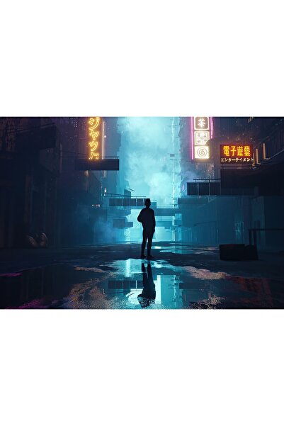 Zumzeria Pictură pe pânză în mahalale cu culori neon, 80x50cm, tableau856,