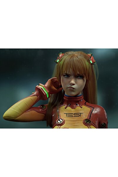 OEM Poster Neon Genesis Evangelion Asuka Langley Personaj Artă 3D, 61x90cm, p...