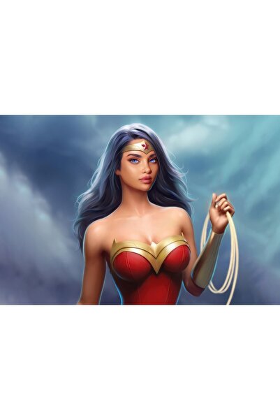 Zumzeria Pictură pe pânză Wonder Woman, 80x50cm, tableau529,